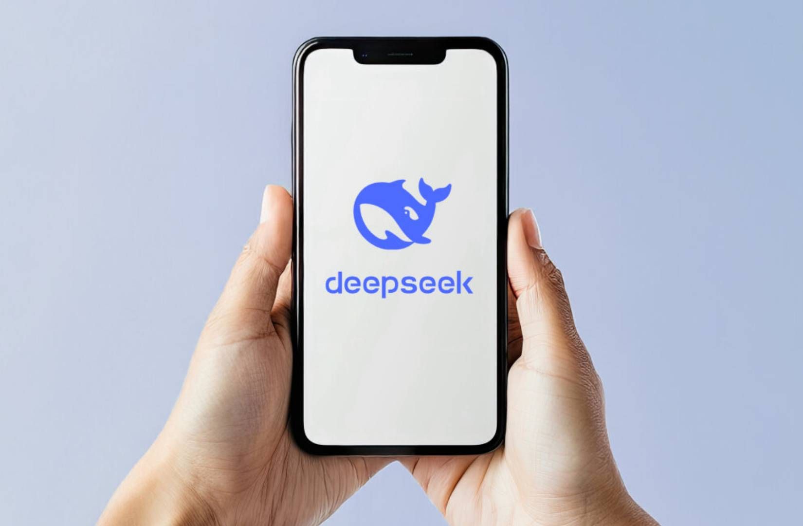 Imagem com logo da DeepSeek.