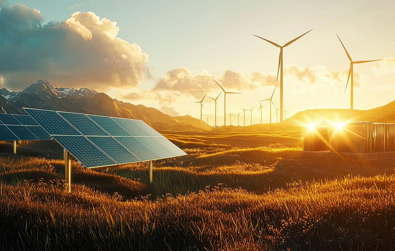 Imagem com recursos de crescimento de energias renováveis