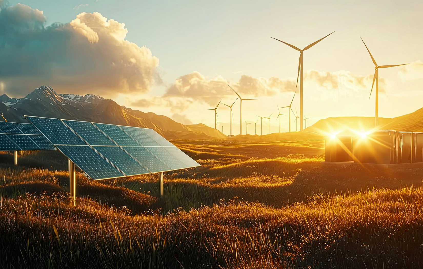 Imagem com recursos de crescimento de energias renováveis